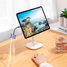 Заредете изображение във визуализатора на галерията – Ugreen audio adapter USB Type C (male) - USB Type C PD QC (female) + 3.5mm mini jack (female) gray (CM231)

