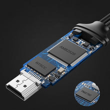 Заредете изображение във визуализатора на галерията – Ugreen CM151 50291 USB-A (female) - HDMI adapter with USB-A power port (male) 1.5m - gray
