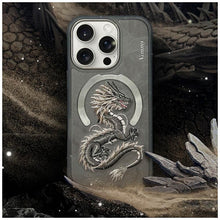 Заредете изображение във визуализатора на галерията – NIMMY case DRAGON compatible with MagSafe for IPHONE 16 Pro Max gray

