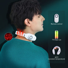 Заредете изображение във визуализатора на галерията – SKG 4098E neck massager, electrostimulator with compress - white
