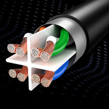 Заредете изображение във визуализатора на галерията – Baseus High Speed ​​flat Ethernet CAT6 RJ45 network cable 3m - black
