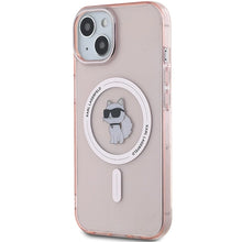 Заредете изображение във визуализатора на галерията – Karl Lagerfeld IML Choupette MagSafe case for iPhone 14 / 15 / 13 - pink
