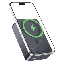 Заредете изображение във визуализатора на галерията – Powerbank compatible with MagSafe 20000 mAh QC PD 2A 20W Hoco J160B metal gray
