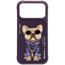 Заредете изображение във визуализатора на галерията – NIMMY case GLASSES COOL DOG for IPHONE 18 Pro/17 Pro purple
