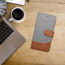 Заредете изображение във визуализатора на галерията – Flip case for Xiaomi Redmi NOTE 17 PRO 5G Jeans Book gray
