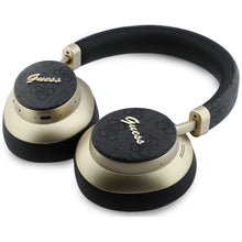 Заредете изображение във визуализатора на галерията – Wireless headphones Guess ENC 4G Gold Script Metal black
