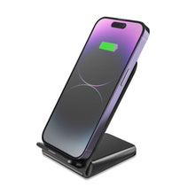 Заредете изображение във визуализатора на галерията – Tech-Protect QI15W-S2 15W inductive charger in the form of a stand - black
