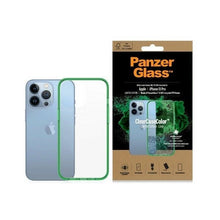 Заредете изображение във визуализатора на галерията – PanzerGlass ClearCase Antibacterial Military Grade Certified Case for iPhone 13 Pro - Transparent Green
