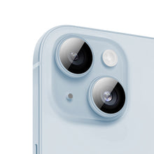 Заредете изображение във визуализатора на галерията – Benks Tempered glass Glass Warrior Lens Protector on camera for Iphone 15/15 Plus (lens 2 pieces) blue
