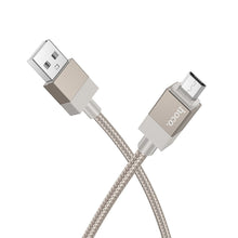 Заредете изображение във визуализатора на галерията – HOCO cable USB A to Type C 3A X110 1 m gold
