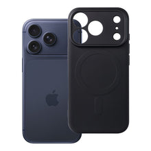 Заредете изображение във визуализатора на галерията – Case for iPhone 18 Pro / 17 Pro Silicone Mag Cover compatible with MagSafe (camera protection) black
