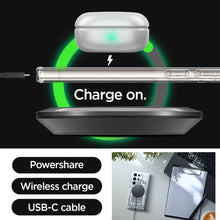 Заредете изображение във визуализатора на галерията – Spigen Ultra Hybrid OneTap Ring Case with MagSafe for Samsung Galaxy S24 Ultra - Transparent (Zero One Pattern)

