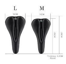 Заредете изображение във визуализатора на галерията – Rockbros LF047-B silicone gel bicycle seat cover size L - black
