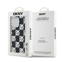 Заредете изображение във визуализатора на галерията – Original Case DKNY hardcase IML Checkered Mono Pattern DKHCP15XHDLCEK for Iphone 15 Pro Max black
