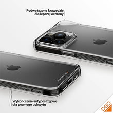 Заредете изображение във визуализатора на галерията – PanzerGlass HardCase with D3O and Military Grade certification for iPhone 15 Pro Max - transparent
