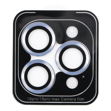 Заредете изображение във визуализатора на галерията – Camera Lens Protector BLUE STAR Easy Install for IPHONE 18 PRO / 18 PRO MAX light blue
