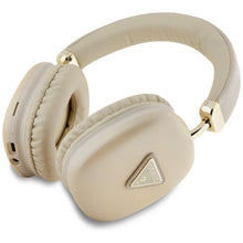 Заредете изображение във визуализатора на галерията – Wireless headphones Guess Metallic Triangle Logo gold
