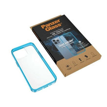 Заредете изображение във визуализатора на галерията – PanzerGlass ClearCase Antibacterial Military Grade Certified Case for iPhone 13 Pro - Transparent Blue
