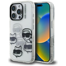 Заредете изображение във визуализатора на галерията – KARL LAGERFELD case for IPHONE 16 PRO KLHCP16LHMCHKCT (IML Multi K&amp;C Head Pattern)
