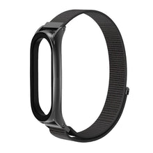 Заредете изображение във визуализатора на галерията – Tech-Protect Nylon Strap for Xiaomi Mi Smart Band 5/6/6 NFC - Black
