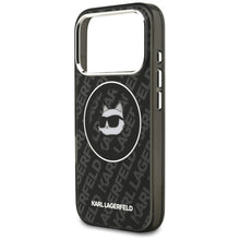 Заредете изображение във визуализатора на галерията – KARL LAGERFELD case for IPHONE 17 Pro Max compatible with MagSafe KLHMP17XHMKBCHOK (IML Choupette Head Logo) black
