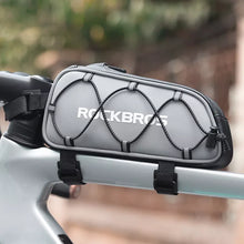 Заредете изображение във визуализатора на галерията – Rockbros 3012010901 bicycle bag for frame 0.9 l - silver
