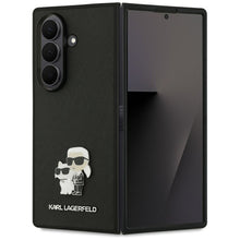 Заредете изображение във визуализатора на галерията – KARL LAGERFELD case for SAMSUNG Z Fold7 KLHCZFD7SAPKCNPK (Saffiano KC PIN) black
