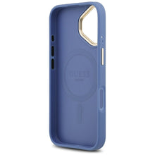 Заредете изображение във визуализатора на галерията – GUESS case for IPHONE 17 compatible with MagSafe GUHMP17SP4MSEGCB (PU 4G W/ Classic) blue

