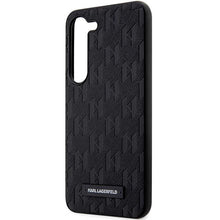 Заредете изображение във визуализатора на галерията – Original Pouch KARL LAGERFELD  hardcase Saffiano Mono Metal Logo KLHCS24SSAKLHPK for Samsung Galaxy S24 black
