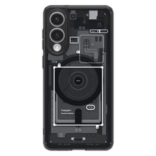 Заредете изображение във визуализатора на галерията – SPIGEN case ULTRA HYBRID MAG compatible with MagSafe for SAMSUNG S25 Edge zero one black
