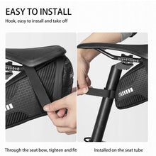 Заредете изображение във визуализатора на галерията – Rockbros C29-BK waterproof bicycle bag under the saddle - black
