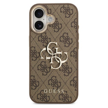 Заредете изображение във визуализатора на галерията – GUESS case for IPHONE 17 GUHCP17S4GMGCBR (PU W/ Big 4G Classic Logo) gold brown

