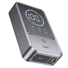 Заредете изображение във визуализатора на галерията – Powerbank 10000 mAh 2,4A 18W with a car jump-start function Hoco QS7 metal gray

