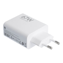 Заредете изображение във визуализатора на галерията – XIAOMI original charger USB A QC3.0 3A 67W MDY-15-ET white bulk
