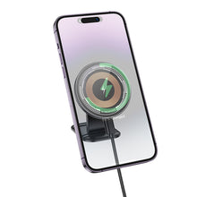 Заредете изображение във визуализатора на галерията – Borofone Car holder BH212 Riley with induction charging with stick-on base black
