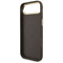 Заредете изображение във визуализатора на галерията – GUESS case for IPHONE 17 Air compatible with MagSafe GUHMP17MP4G4DCSW (PU W/ Strass Logo &amp; Big Strap Metal Buttons) brown
