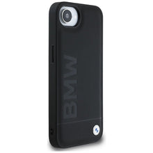 Заредете изображение във визуализатора на галерията – BMW case for IPHONE 16e (SE 4 2025) BMHCPSE4SLLBK (Leather Hot Stamp) black
