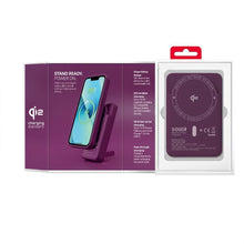 Заредете изображение във визуализатора на галерията – Powerbank compatible with MagSafe Forcell F-Energy MagStand QI2 F5K10 QC3.0 PD3.0 20W 5000 mAh cherry
