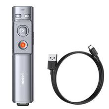 Заредете изображение във визуализатора на галерията – Baseus Orange Dot wireless laser pointer for presentations - gray (with battery)
