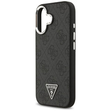 Заредете изображение във визуализатора на галерията – GUESS case for IPHONE 17 compatible with MagSafe GUHMP17SP4TSRCMK (PU 4G W/Triangle Logo SL) black
