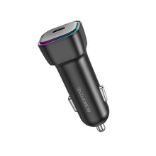 Заредете изображение във визуализатора на галерията – Borofone Car charger BZ28 Trophie - Type C - PD 30W 3A black
