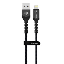 Заредете изображение във визуализатора на галерията – Blavec Cable Raptor braided - USB to Lightning - 2A 3 metres (CRA-UL2BG30) black-grey
