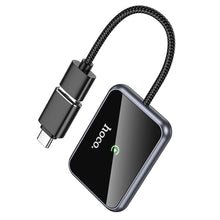 Заредете изображение във визуализатора на галерията – Wireless CarPlay adapter Hoco USB A / USB C HU1 black
