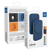 Заредете изображение във визуализатора на галерията – Powerbank compatible with MagSafe Blue Star Slim DG-P8 15W 5000 mAh navy blue
