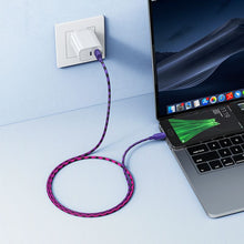 Заредете изображение във визуализатора на галерията – Cable USB A to Micro USB Hoco 2,4A 1 m X116 gradient purple
