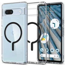 Заредете изображение във визуализатора на галерията – Spigen Ultra Hybrid OneTap Ring case with MagSafe for Google Pixel 7A - black
