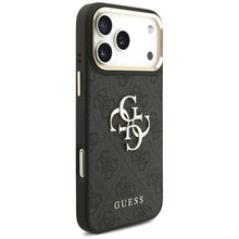 Заредете изображение във визуализатора на галерията – GUESS case for IPHONE 17 Pro Max GUHCP17XP4G4BCSK (PU W/ Big 4G Classic &amp; Big Strap Metal Buttons) black
