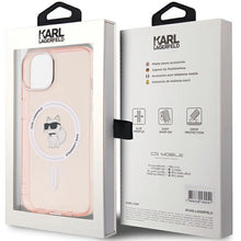 Заредете изображение във визуализатора на галерията – Karl Lagerfeld IML Choupette MagSafe case for iPhone 14 / 15 / 13 - pink
