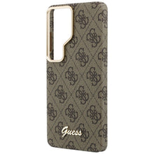 Заредете изображение във визуализатора на галерията – GUESS case for SAMSUNG S26 Ultra GUHMS26L5P4FWMSW (4G Script MagSafe) brown
