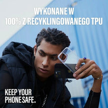 Заредете изображение във визуализатора на галерията – SAFE by PanzerGlass recycled TPU case for iPhone 15 Plus - transparent
